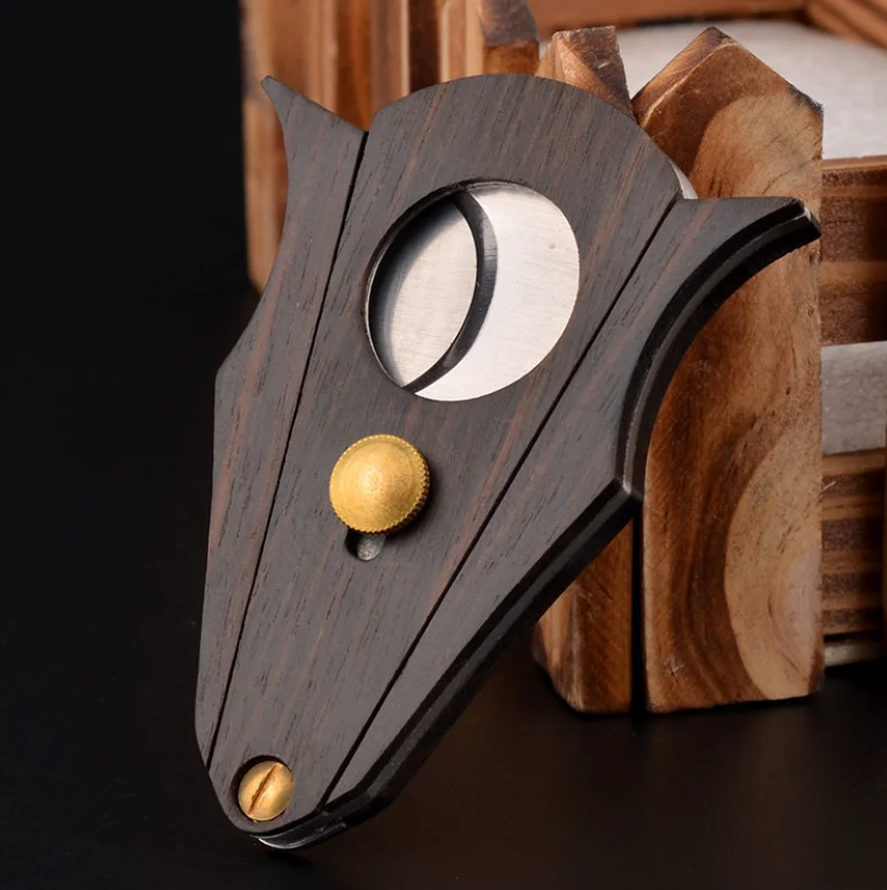 

Wooden Cigar Cutter Elegant Stainless Steel Blade Cutter Gadgets Zigarre Cutter Knife Cuban Cohiba Cigars Scissors