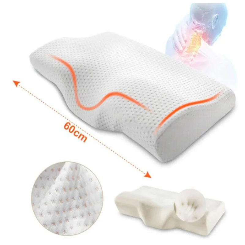 Ортопедическая подушка из пены с эффектом памяти домашняя мягкая в форме бабочки