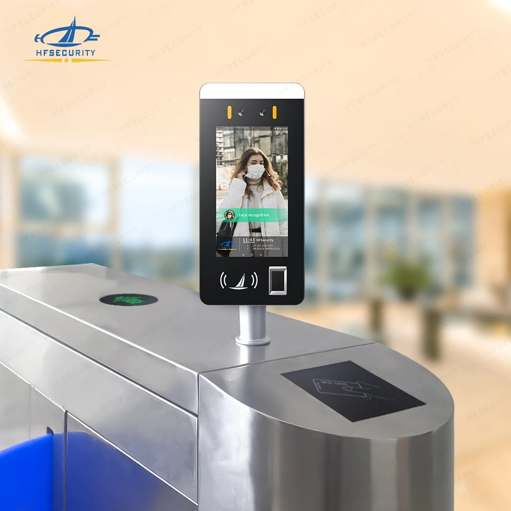 

HFSECURITY FR07 HOT Selling WI-FI Biometric Attendance QR Code Reader NFC Door Elevator Facial Access Control