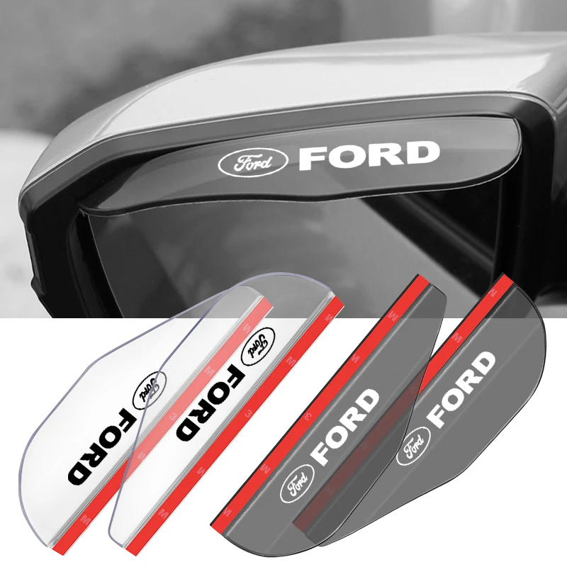 

Car Rearview Mirror Rain Eyebrow Car Eyebrow Canopy for Ford Focus Mk2 Mk3 Fiesta Ranger Mondeo S-MAX Kuga Mustang Explorer