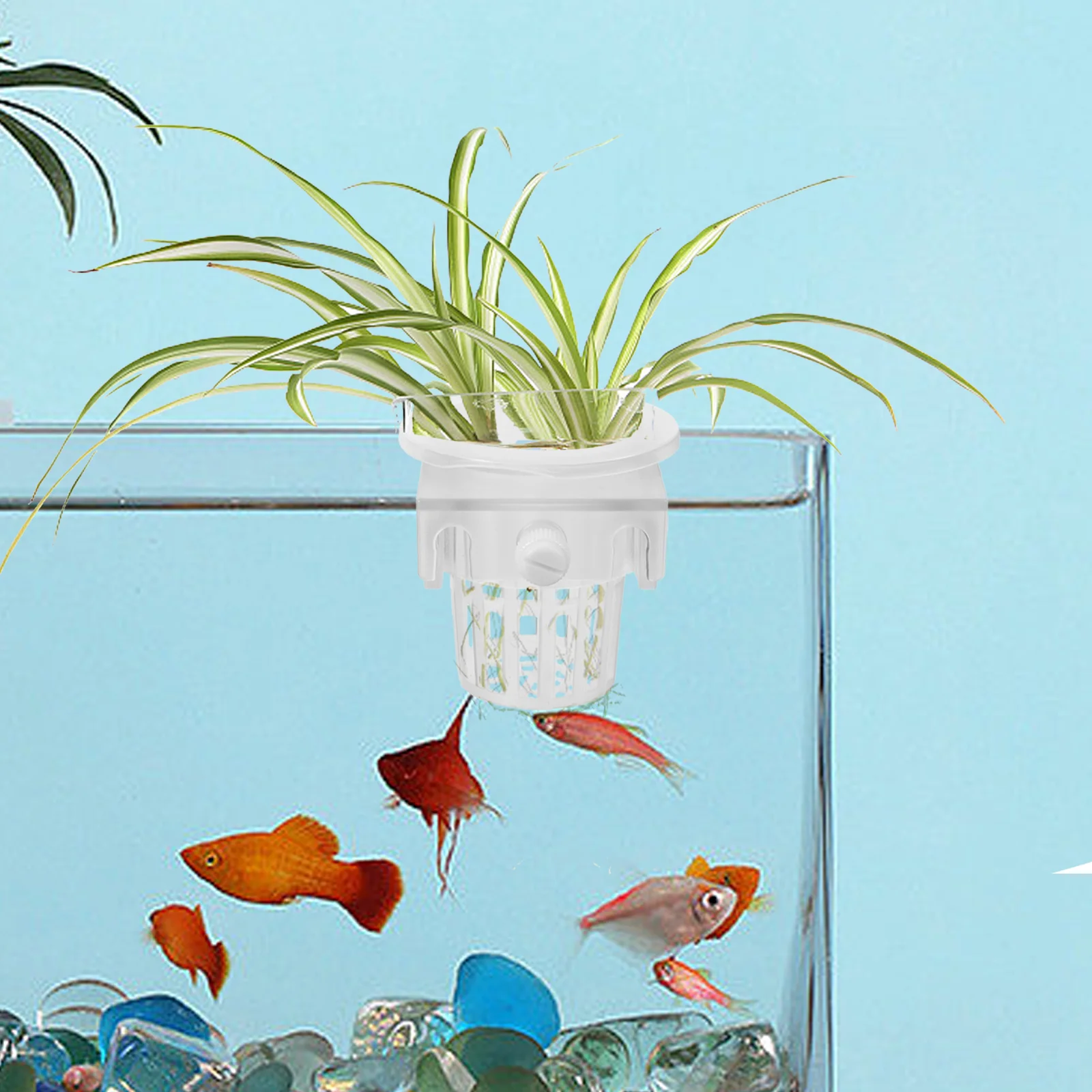 

Hanging Basket Hydroponics Baskets Nursery Net Cups Garden Mesh Pots Germination