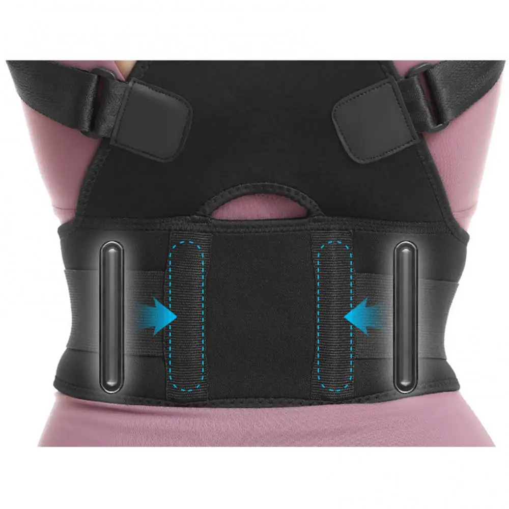 

Back Support Adjustable Posture Corrector Corset Back Brace Belt Lumbar Support for Men Women Sports Safety