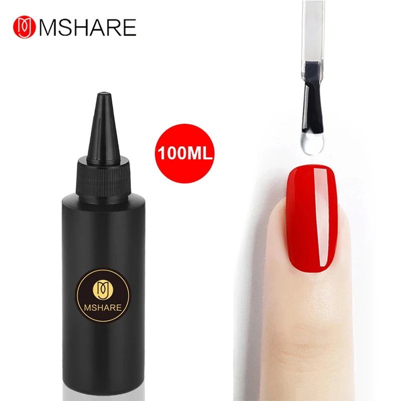 

MSHARE Top Coat No Wipe Matte Nail Gel Polish Nail Art No Wipe UV LED Nail Varnish Soak Off Manicure Customized LOGO 100ML