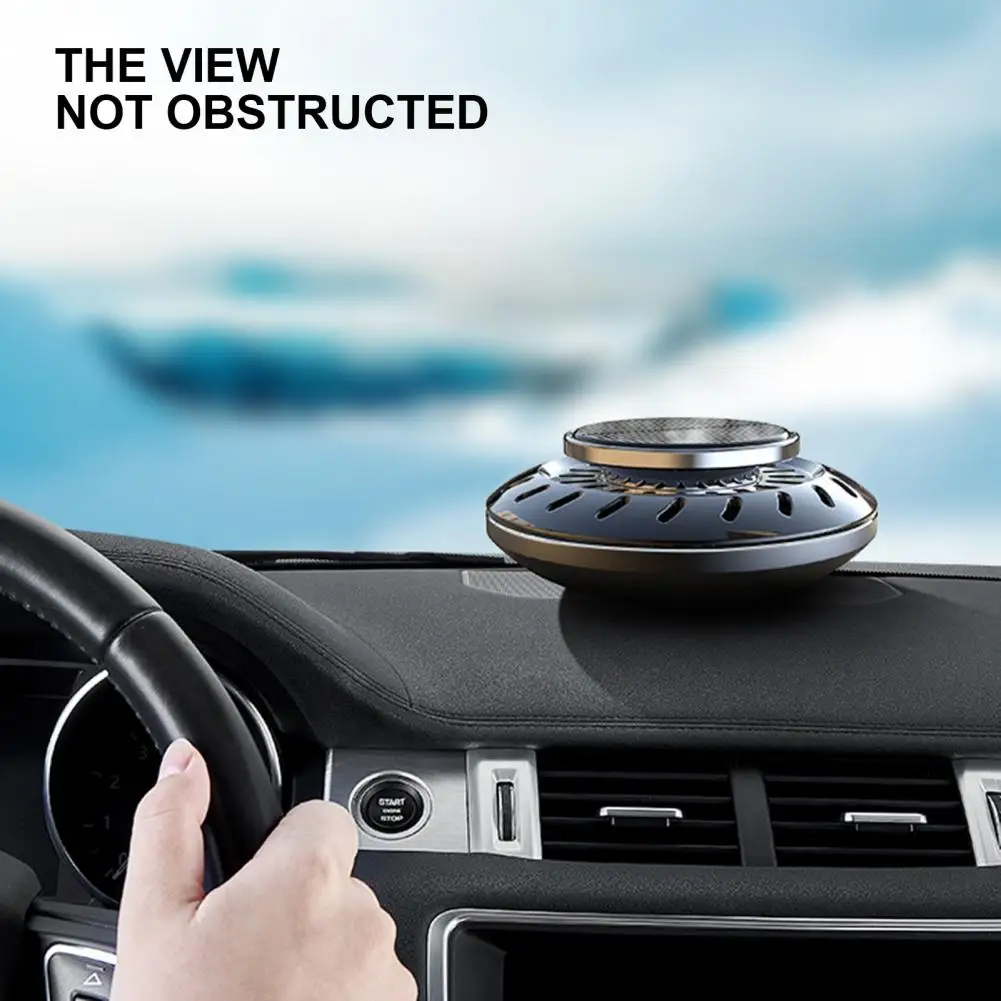 

Stylish Easy Installation Mini Solar UFO Styling Rotating Auto Interior Decoration Air Freshener for Driver