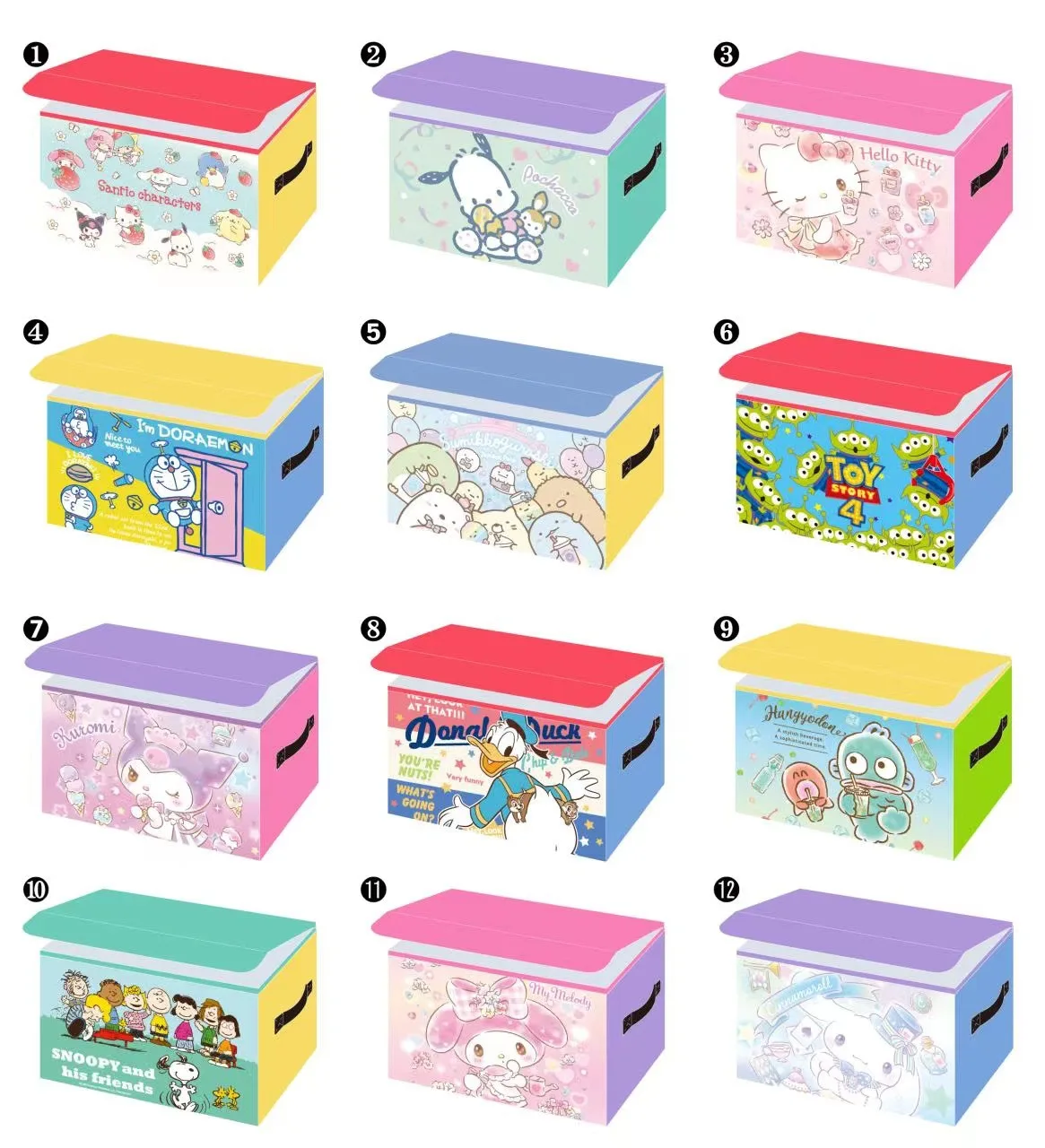 

Sanrioed серия My Melody Hello Kitty коробка для хранения милый аниме мультфильм складная Автоматическая портативная игрушка подарок для девочек