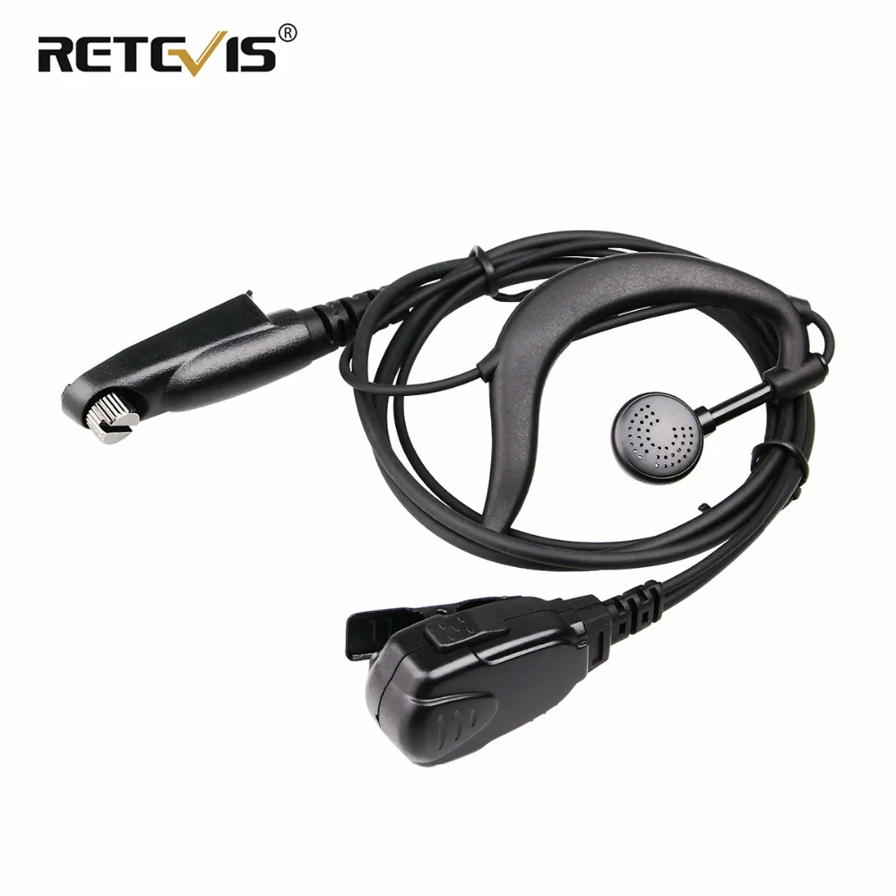 G-Shape Ear Hook Microphone Earpiece Walkie Talkie Headset for Retevis Ailunce HD1/RT648/RT48/RT87/RT83/RT29/RT647/RT47 J9131A