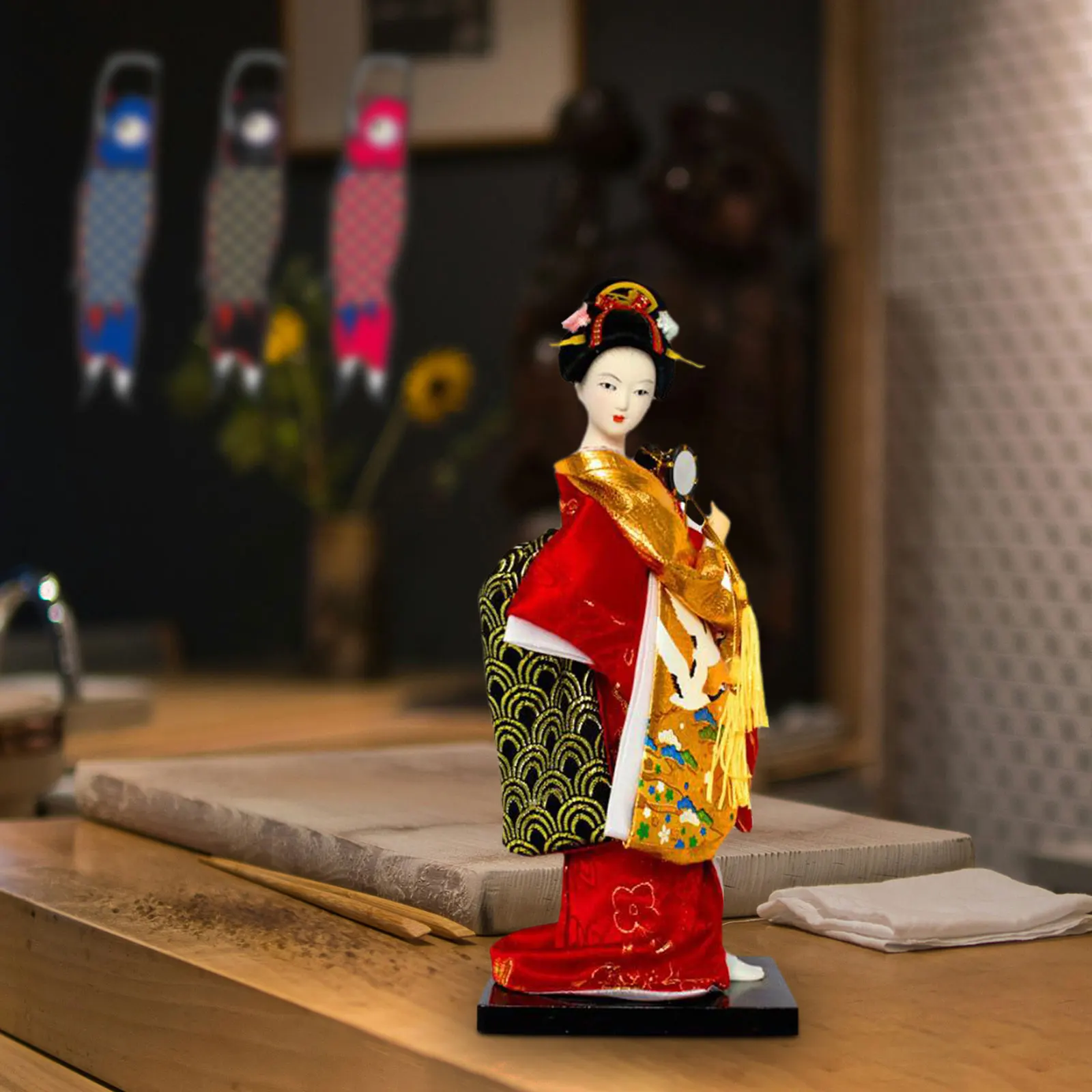 Искусственная кукла статуэтка гейши украшение для шкафа магазина гостиной