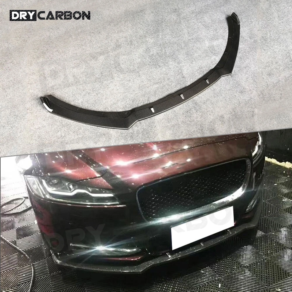 Передний спойлер для Jaguar XF XFL Standard 2016-2019 из углеродного волокна/FRP головной бампер