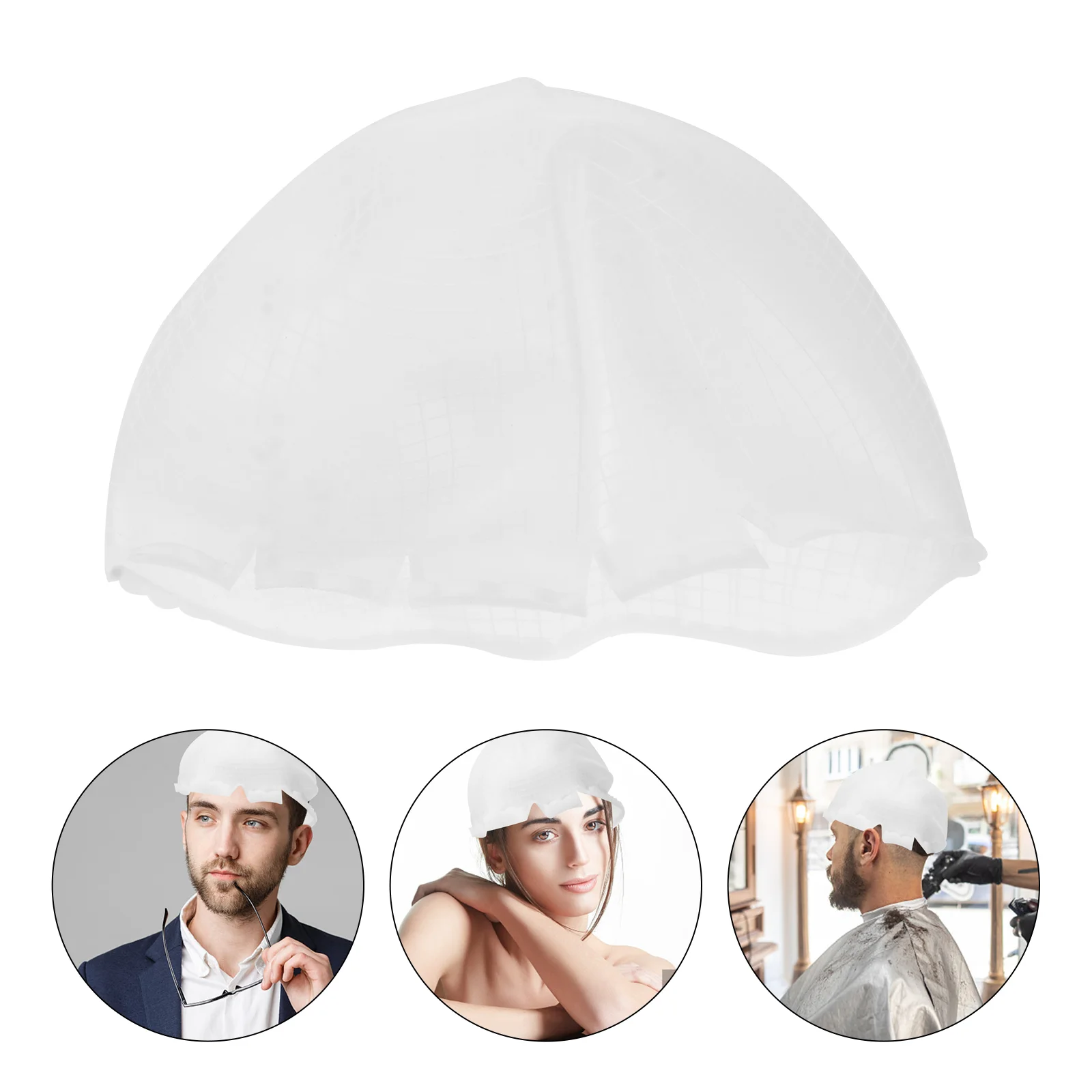 

Hair Cap Color Dyeing Coloring Dye Hat Highlights Highlighting Tools Highlight Kit Frosting Caps Processing Silicone Styling