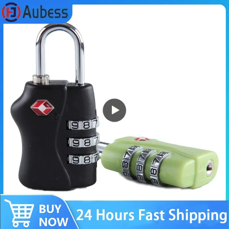 

Luggage Travel Lock 3 Dial Travel Padlock Password Lock for Luggage Suitcase Baggage Toolbox Gym Locker Metal Code Password Lock