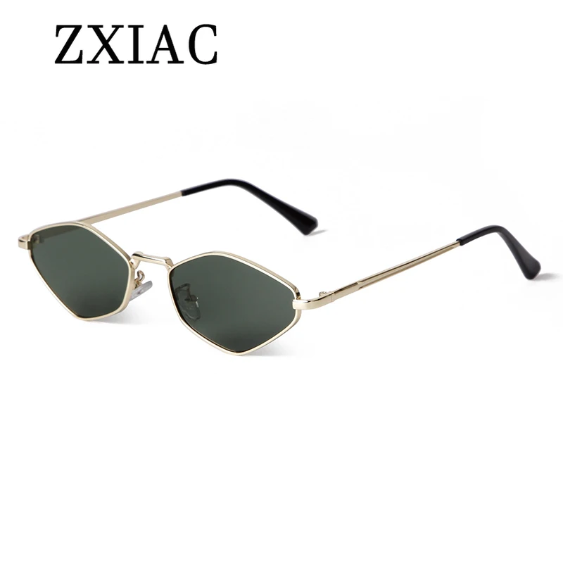 ZXIAC модные простые солнцезащитные очки в металлической оправе женские ретро