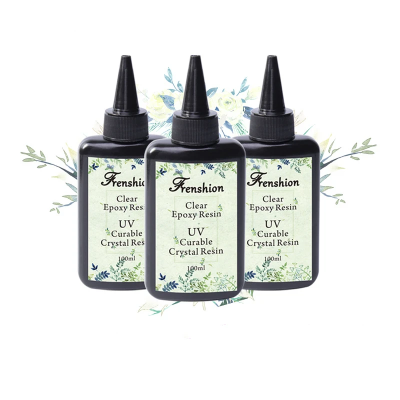 

УФ-кристаллический клей без запаха, ручная работа, ярлык искусственного кристаллического клея, Быстросохнущий и высокопроницаемый УФ-клей ...