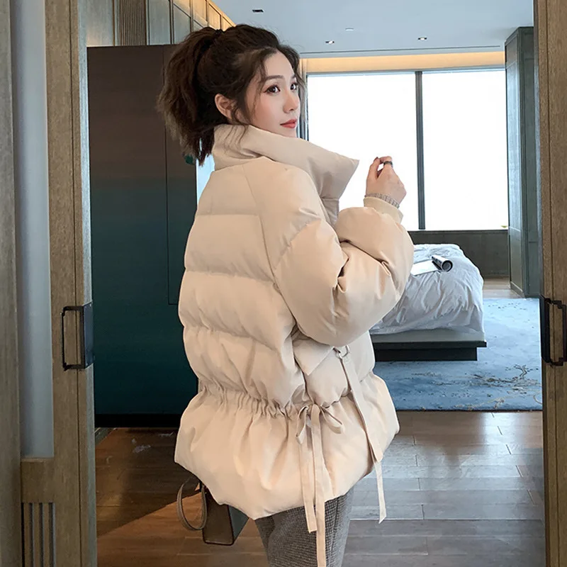 

Пуховик женский из хлопка, утепленная хлопковая куртка в стиле Харадзюку, короткая зимняя куртка из хлопка, 2022