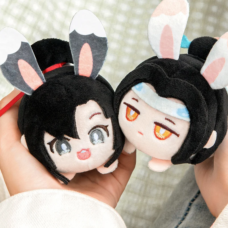 

Anime Mo Dao Zu Shi Plush Dolls The Founder of Diabolism Wei Wuxian Lan Wangji Plush Pendant Badge Plush Soft Stuffed Kids Gifts