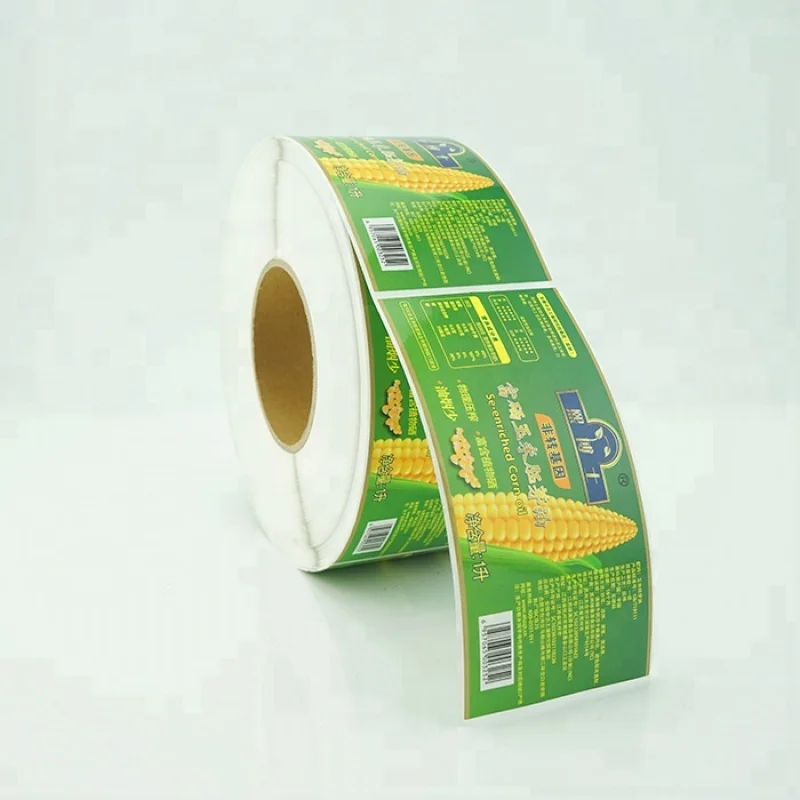 

Plastic food fruit sticker canned food label for packaging