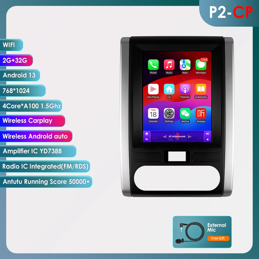 

Автомагнитола Hizpo для Nissan, стерео-система на Android 13, 9,7 дюйма, с GPS, видеоплеером, для Nissan X-Trail, X Trail 2, T31, MX6, 4G, типоразмер 2 din