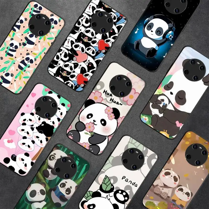 

Cartoon Cute Panda Phone Case For Huawei Y5 Y62019 Y52018 Y92019 funda case for 9prime2019