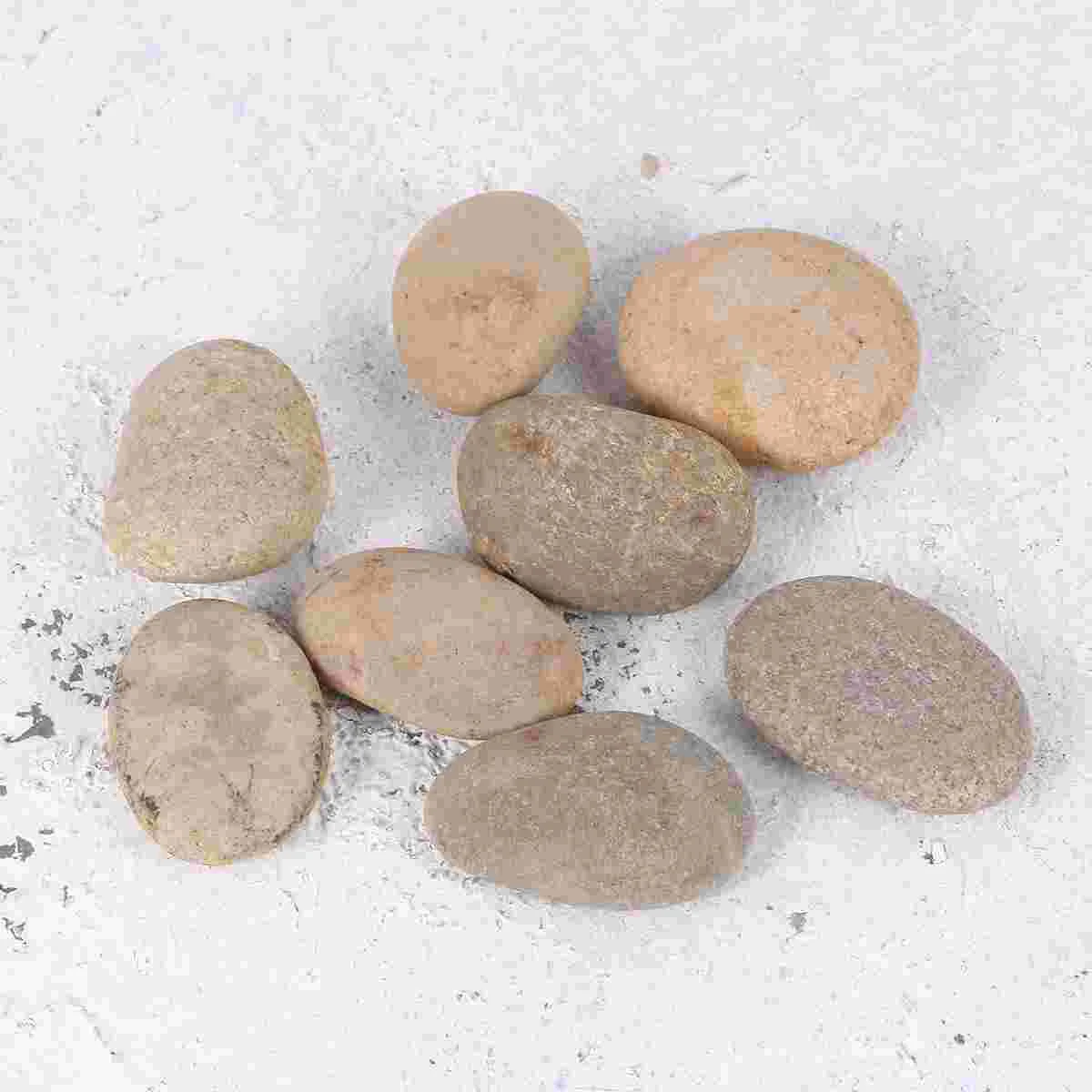 

8 PCS Nativity Crafts Kids Rock Painting Flat Painted Garden Rocks Pebble Painting Pebble Rock Child