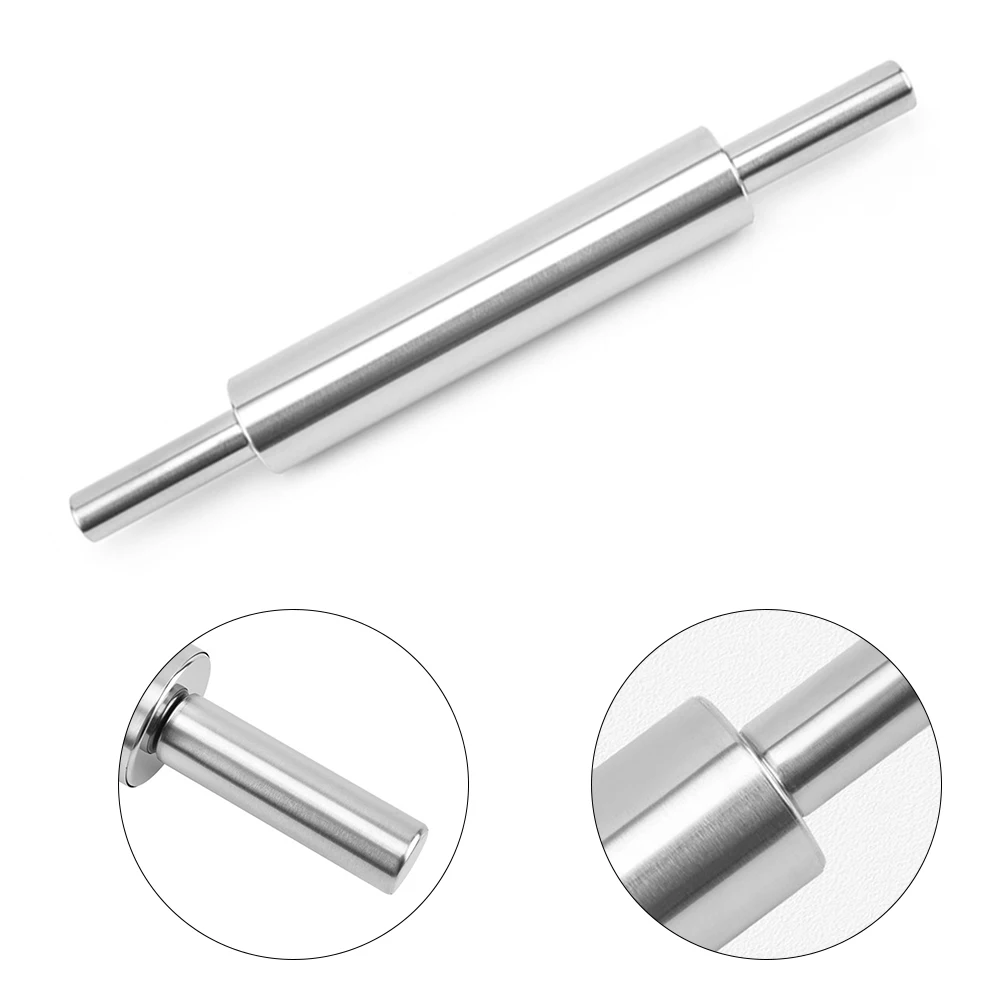 

Stainless Steel Rolling Pin Rolling Noodle Skin Baking Rolling Pin Dough Roller Pin Baking Tool For Noodles Dumpling Pizza Tool