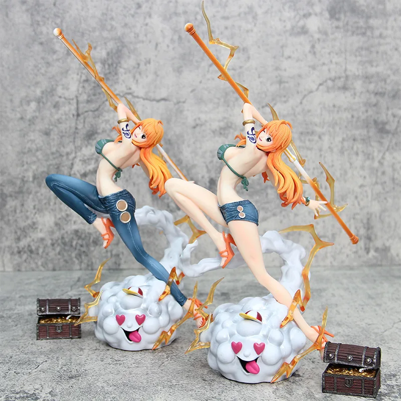 

One Piece Nami Action Figure Toys Figuras Anime 32cm Manga Figurine PVC GK Statue Collection Model Doll Ornaments Gift for Kids