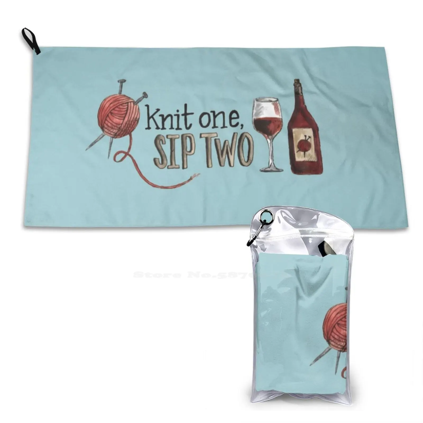 Вязать одно два глотка мягкое полотенце быстросохнущее пляжное вязание вина