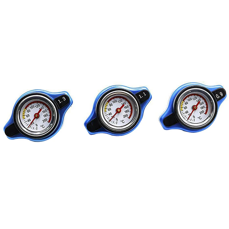 

Car Automobile Styling Thermo Radiator Cap Tank Cover Water Temperature Gauge with Utility Safe 0.9 Bar/ 1.1 Bar/1.3 Bar