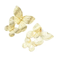 stylish butterfly hook earrings shiny metal elegant long lasting hook earrings women earrings women fashion earrings 1 pair