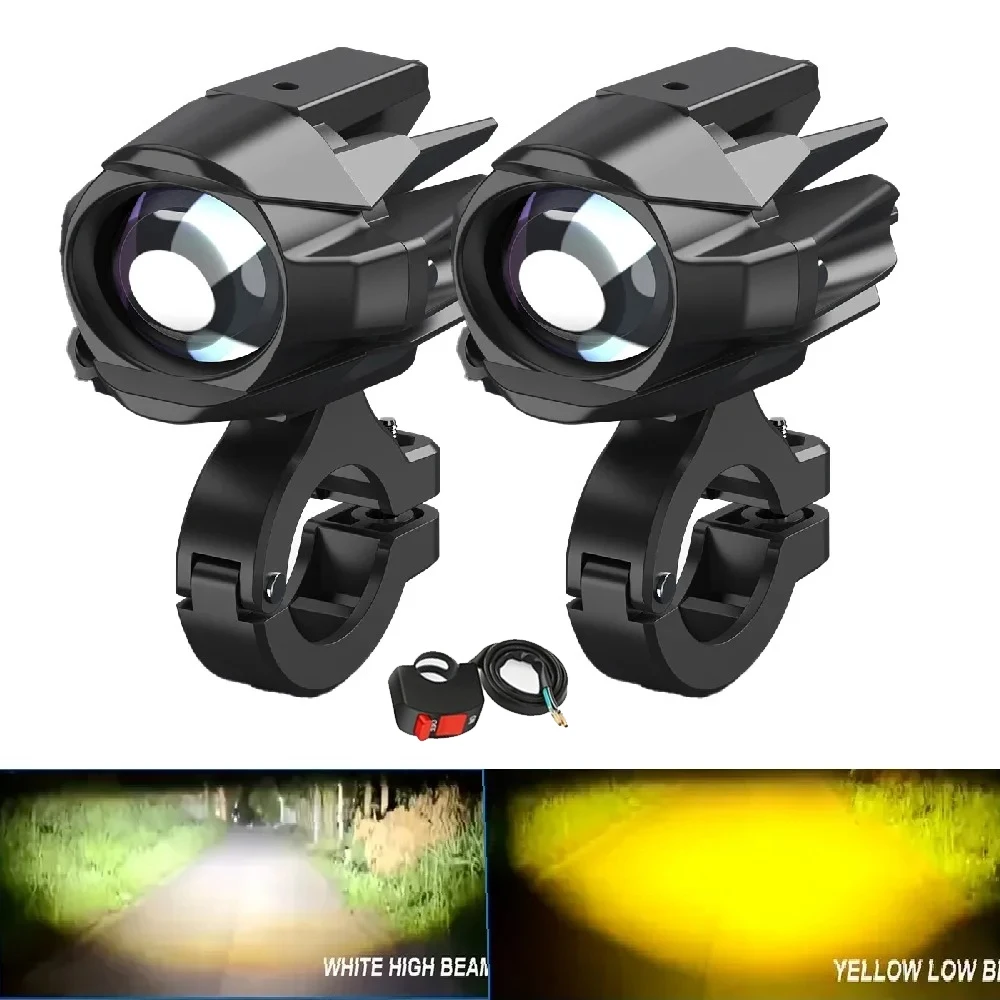 

Фара для мотоцикла, точечный дальний свет, лазерные вспомогательные противотуманные фары, прожекторы для BMW Honda Yamaha Suzuki ATV, грузовик, велосипед, внедорожник