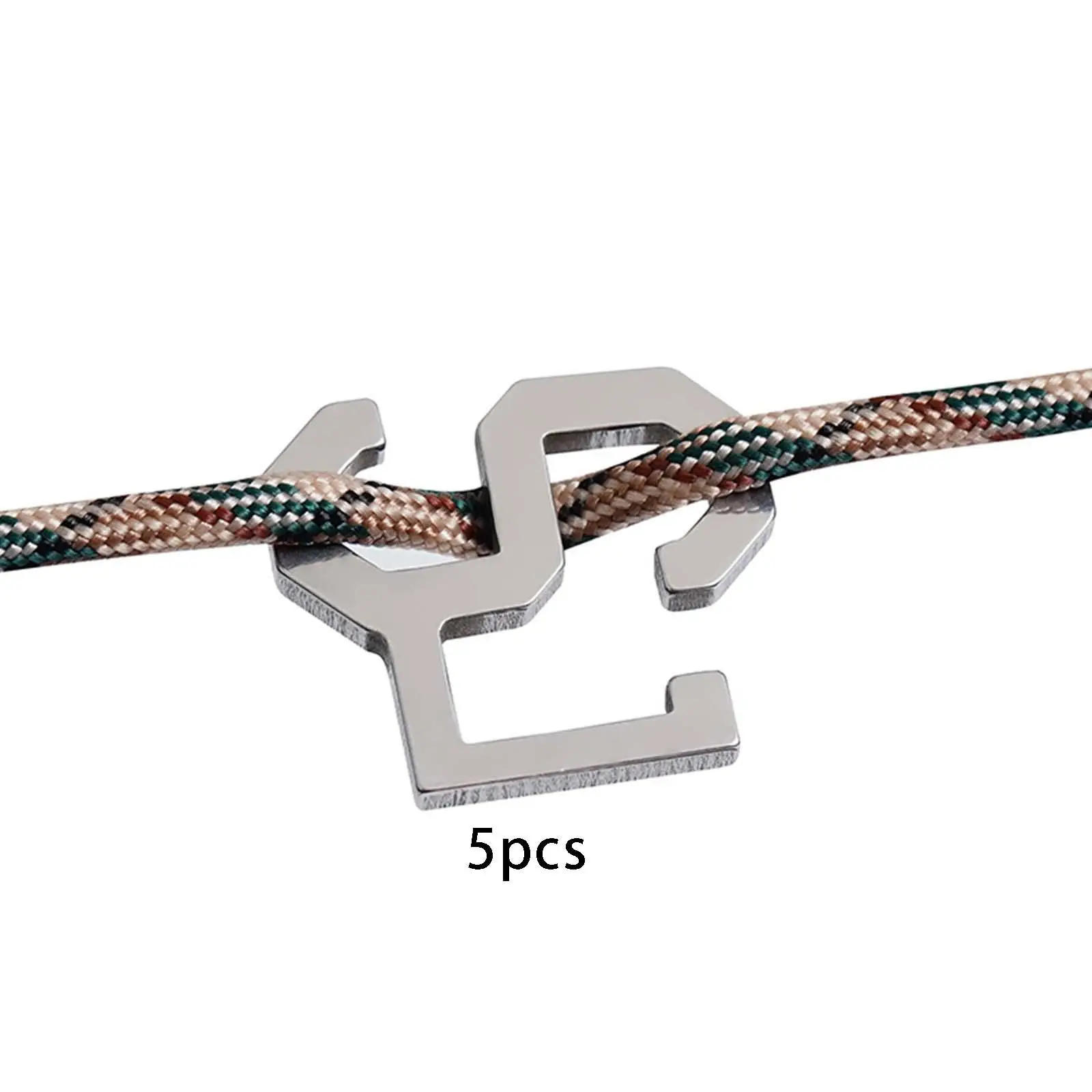 

5 Packs Tent Buckle Lightweighted Tent Accessory Windproof Rope Buckle for Outdoor Canopy Tent