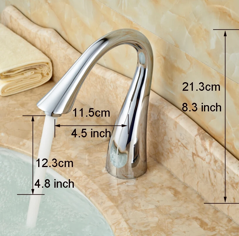 

Vidric Deck Mount Widespread 3 Holes Basin Vessel Sink Faucet Dual Knob Bathroom Sink Mixer Taps Chrome Finish