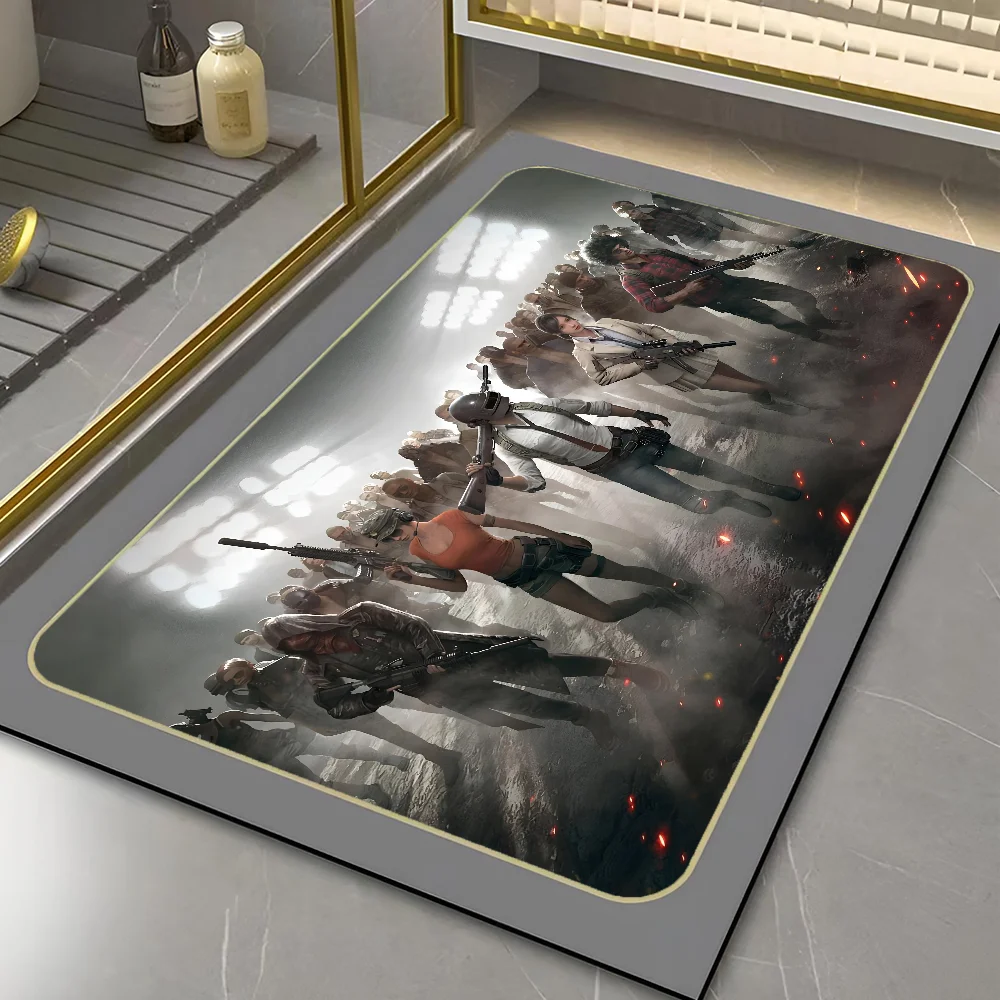 P-Playerunknowns Battlegrounds Напольный Коврик 1 Шт. Противоскользящий Резиновый Ковер Для
