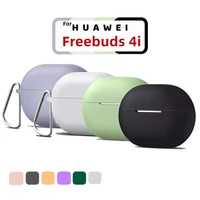 for huawei freebuds 4i earphone official case silicone cover freebuds 4i wireless bluetooth headphone protector case with hook