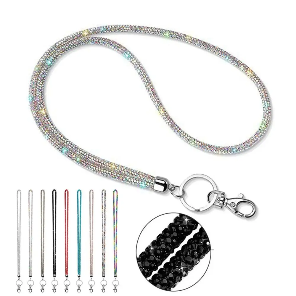 

Luxury Bright Mobile Phone Strap Keychain Hanging Cord Crystal Chain Straps Rhinestone Phone Lanyard Anti-lost Rope