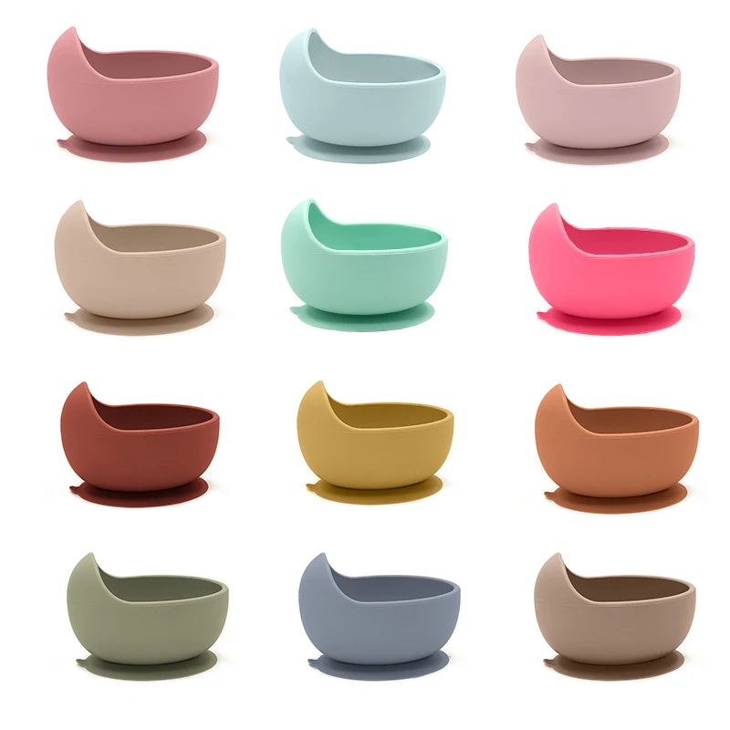 

Baby Silicone Bowl Tableware Sucker Bowl Children's Tableware Baby Feeding Tableware Complementary Food Bowl Children's Bowl