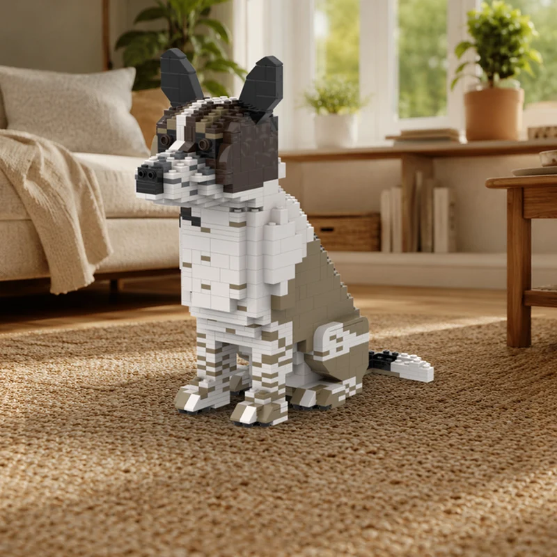 Фото Набор для сборки модульной модели французского бульдога из серии Creator Animal Series MOC: конструктор, технологичный подарок, игрушка для детей на праздники №2