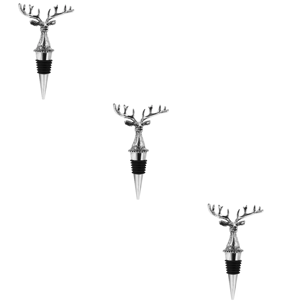 

Bottle Stopperstoppers Champagne Vintage Plug Whiskey Cool Practical Weddingmetal Stainless Christmas Holiday Deerbeverage Home