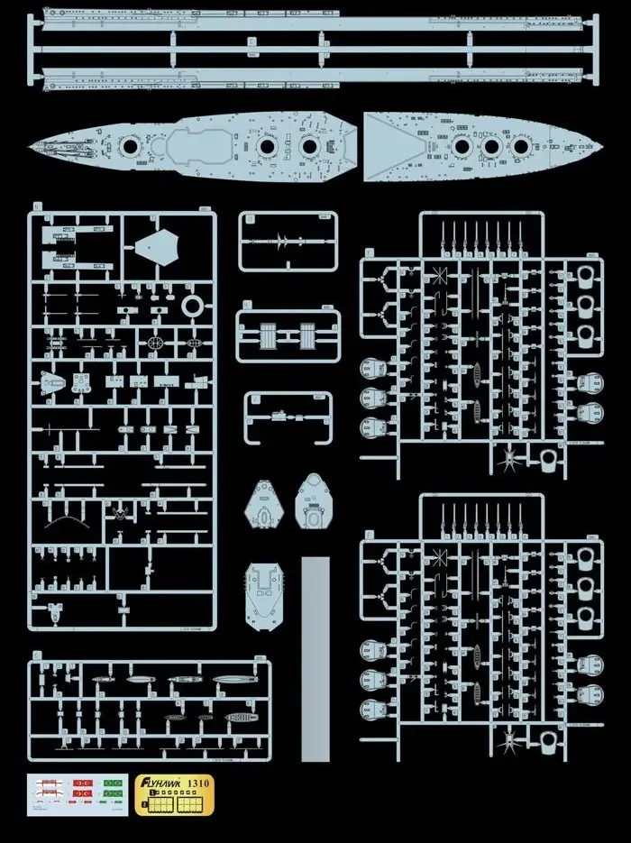 Модель корабля Flyhawk HMS Agincourt 1/700