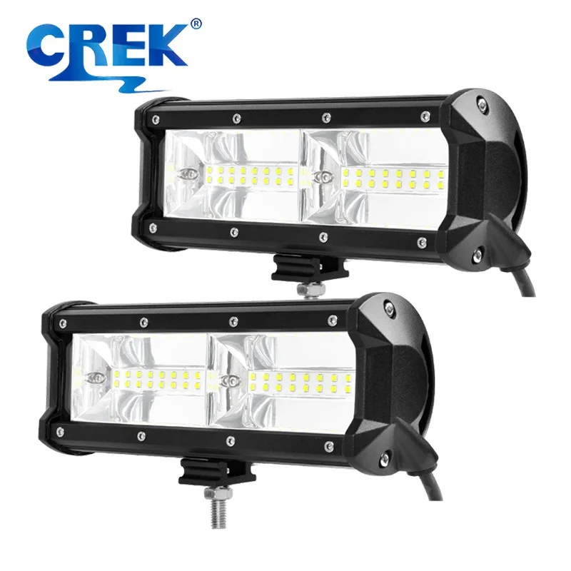 Светодиодная лампа CREK, 9 дюймов, для внедорожников, грузовиков, тракторов 4 х4 УАЗ 4WD ATV UTV SUV, внедорожников, 12 В 24 В