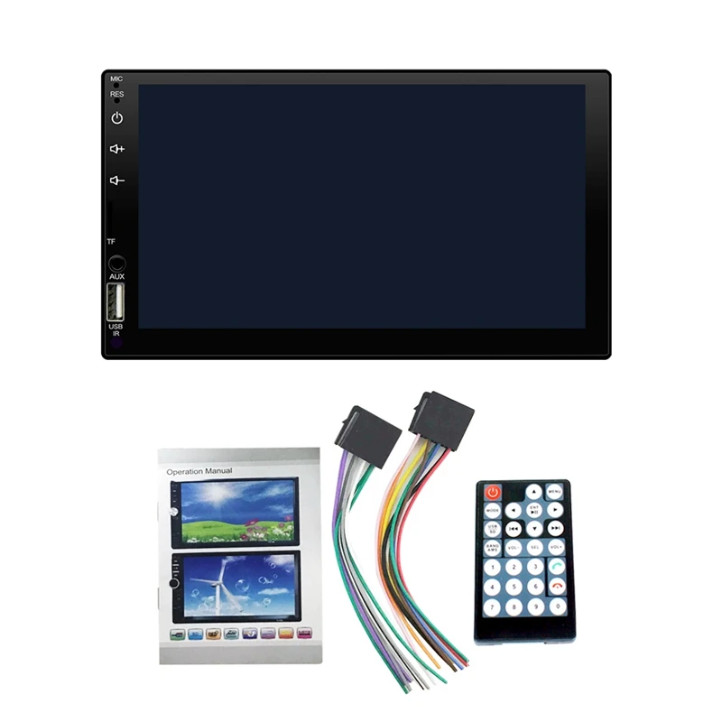 

7-дюймовый 2 Din MP5 плеер Carplay Bluetooth Сенсорный экран стерео FM-радио для 7-дюймового автомобиля Apple Android/IOS зеркальное отображение