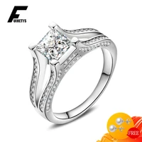fashion women rings silver 925 jewelry accessories with zircon gemstone finger ring wedding engagement party ornaments wholesale