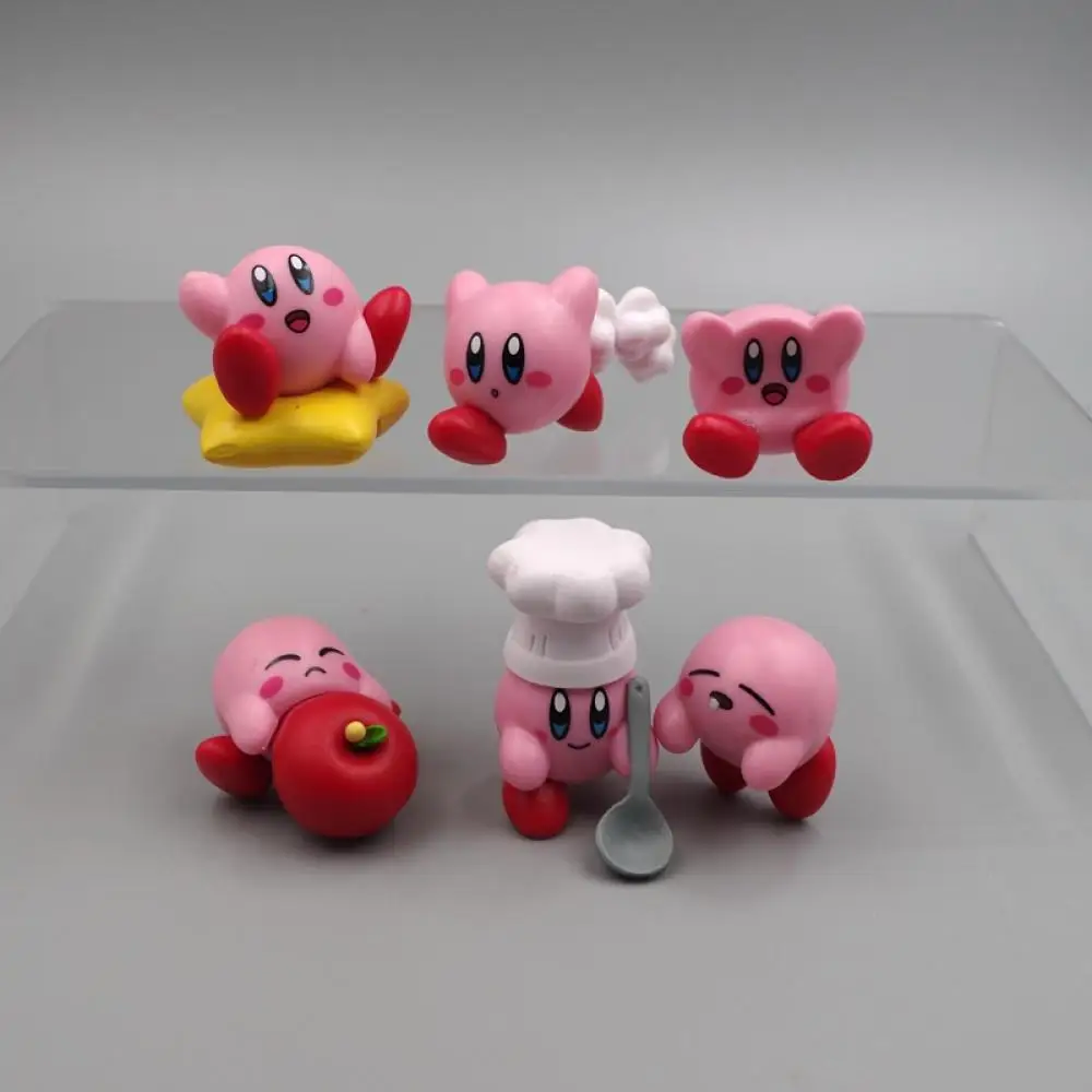 

Star Kirby Figurines Collection Game Character Toys Decoration Kawaii Doll Anime Figure Gifts for Children Cartoon Cute Model