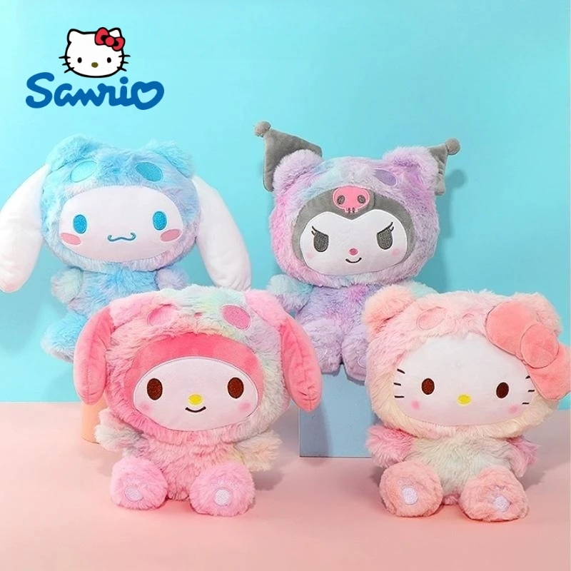 

Sanrio Hello Kitty Plush Toy 22cm Kuromi Cinnamoroll My Melody Cosplay Panda Series Stuffed Plushie Doll Kawaii Pillow Kid Gift