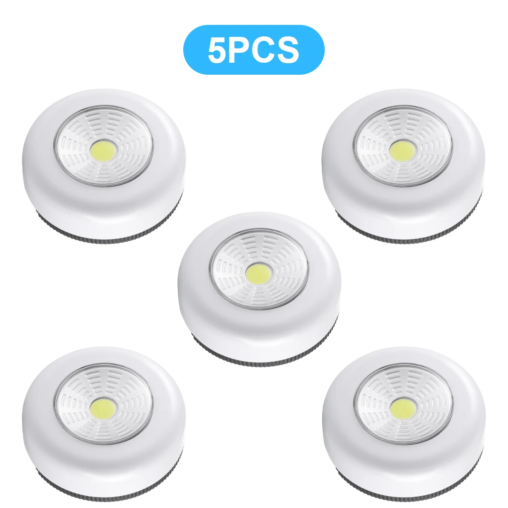 

Self-Adhesive LED Nightlight Wall-Mount Touch Control Night Lamp Living Room Bathroom Emergency Lighting Home Decor