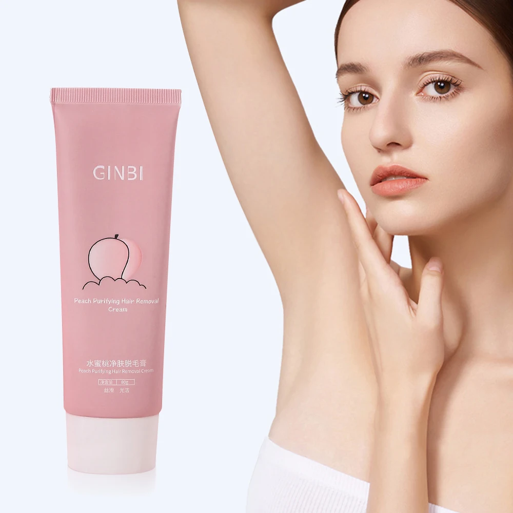 

Peach Cleansing Hair Removal Cream 80g Gentle Whole Body Available Painless Non-irritating Delicate Skin Care Moisturizing