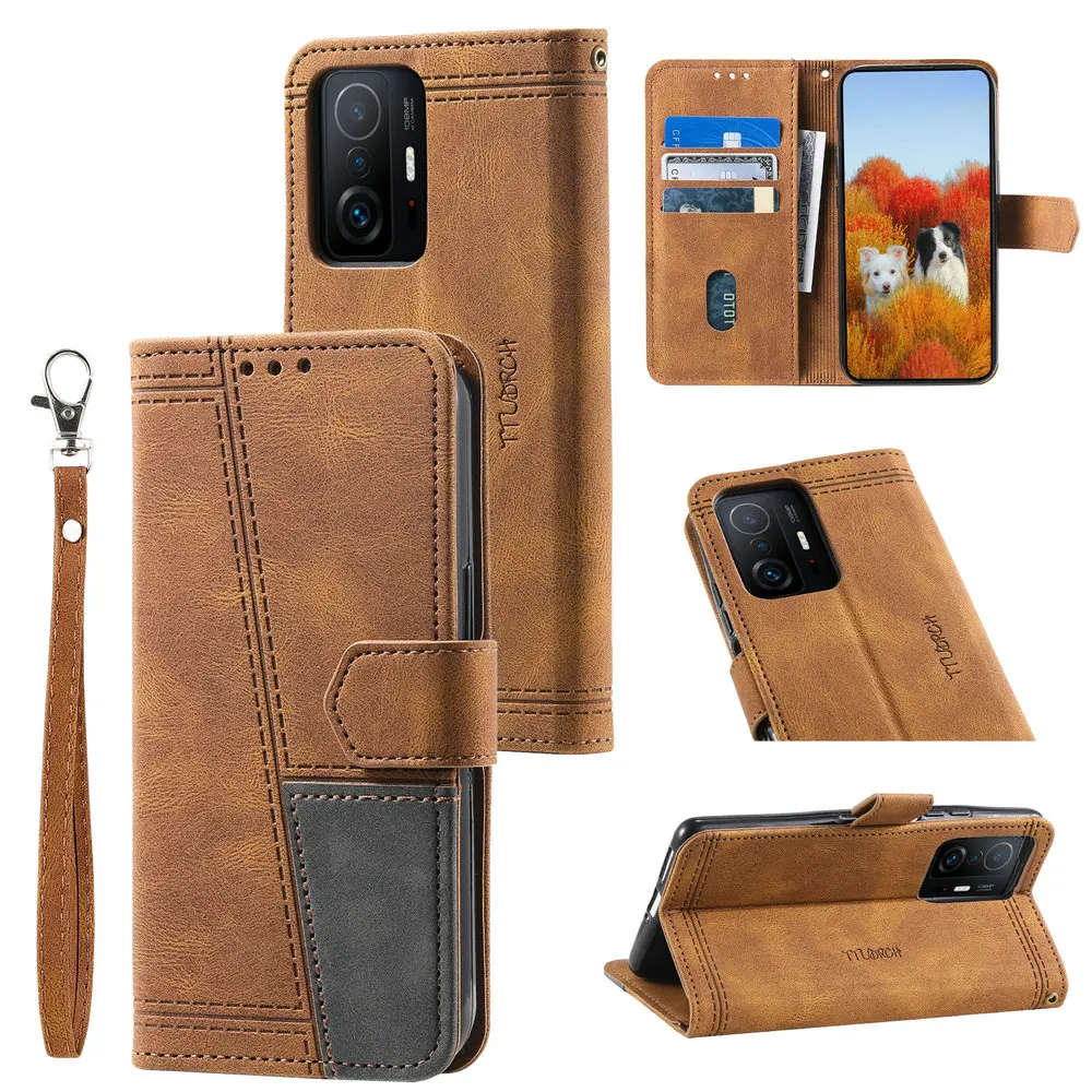 

For Poco F5 X5 X3 11T 12T 5G Luxury Case Leather 360 Protect RFID Shield Xiaomi Redmi Note 12 Pro Mi 11 Lite X 5 F 12S Book Capa