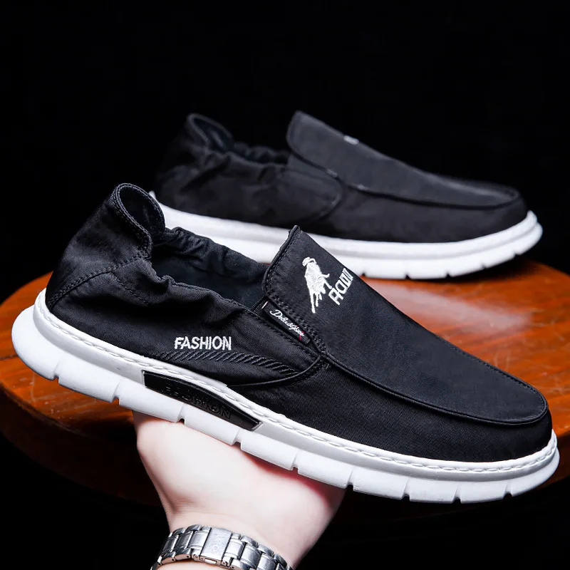 

Кроссовки мужские парусиновые, Повседневные Дышащие, без кожи, Вулканизированная подошва, Классическая обувь, лето 2022