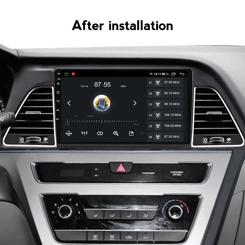 Автомобильный радиоприемник 2DIN Android11 стереоприемник для Hyundai sonat9 2015-2018