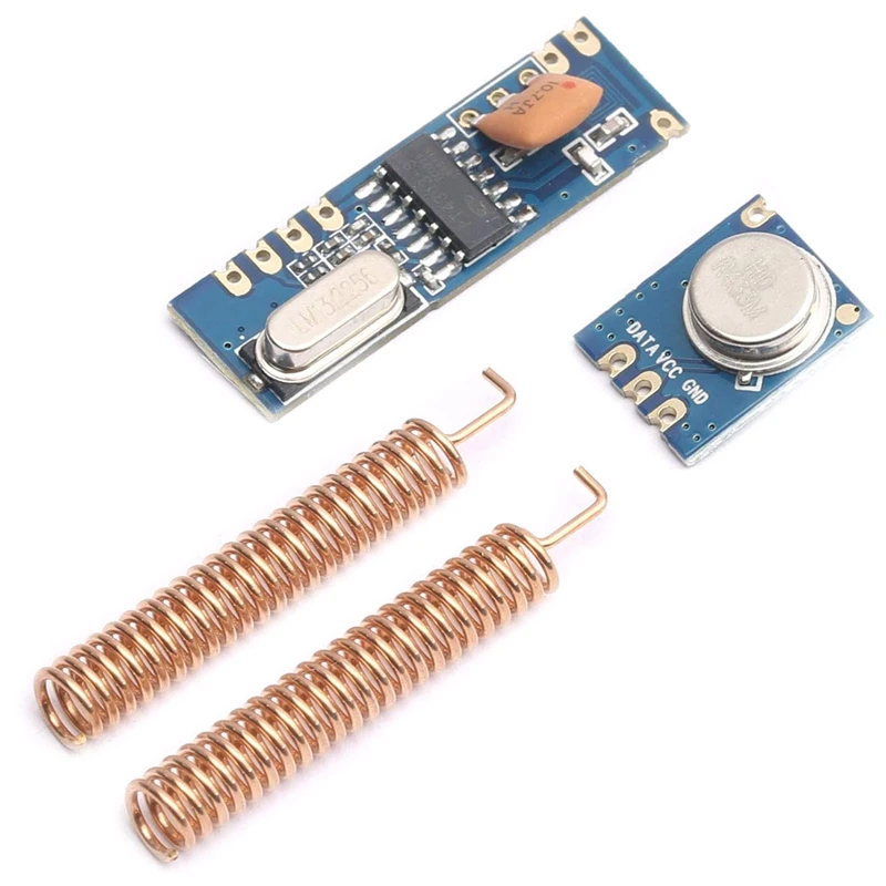 

433Mhz Ask Wireless Remote Control Transmitter And Receiver Module Kit STX882+SRX882 With Copper Spring Antenna