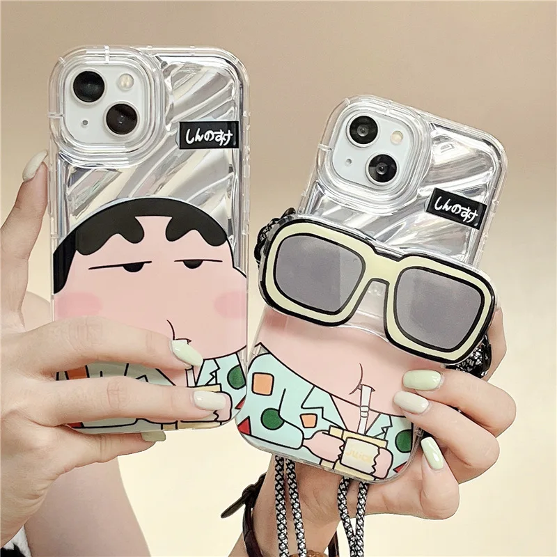 

Crayon Shin-chan Cute Phone Cases for IPhone 14 13 12 11 Pro Max Mini X XR XSMAX 7 8 Plus Anime Girl Kawaii Soft Cover Girl Y2k