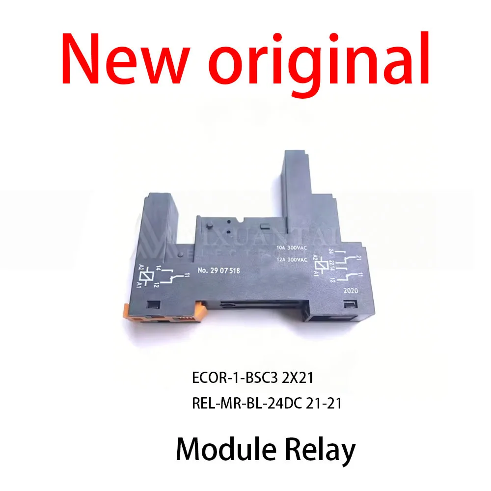Фото 10 шт./лот Новый оригинальный ECOR-1-BSC3 2X21 REL-MR-BL-24DC 21-21 Модульное реле №1